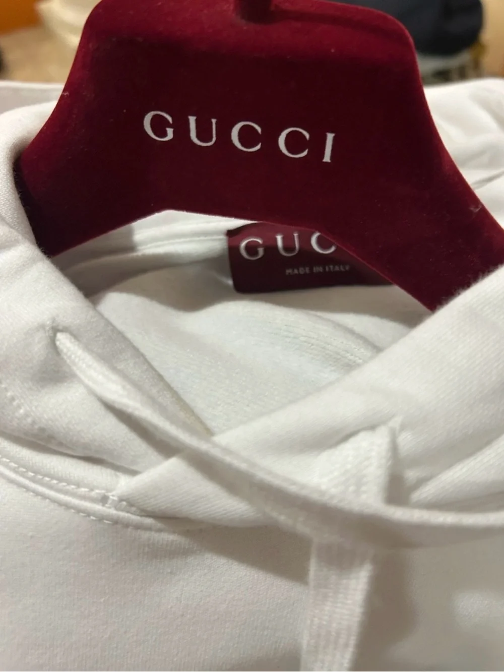 Men’s Gucci embroidered cotton hoodie, size XXL made in Italy
